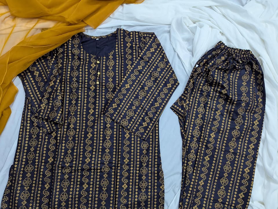 Chunri Navy Blue 3PC Suit