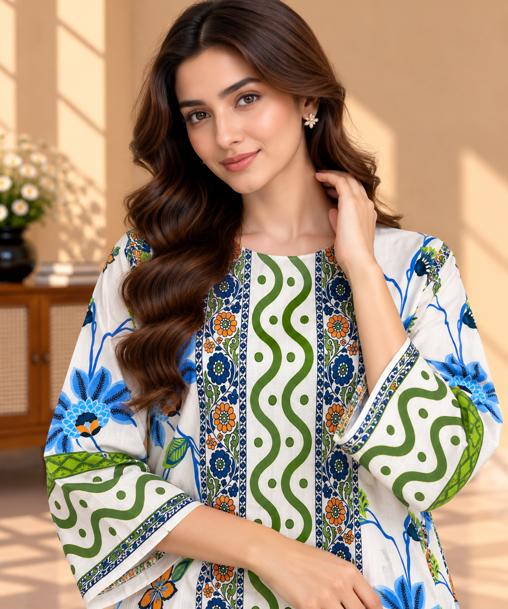MULTI COLOR 2 PC DRESS