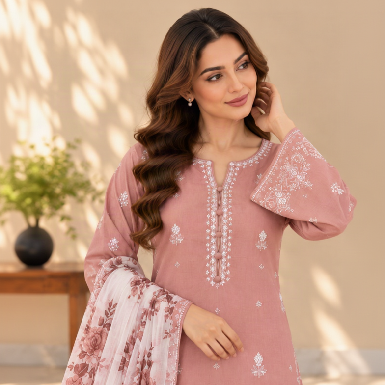 Anaya DRESS 3 PC EMBROIDERY