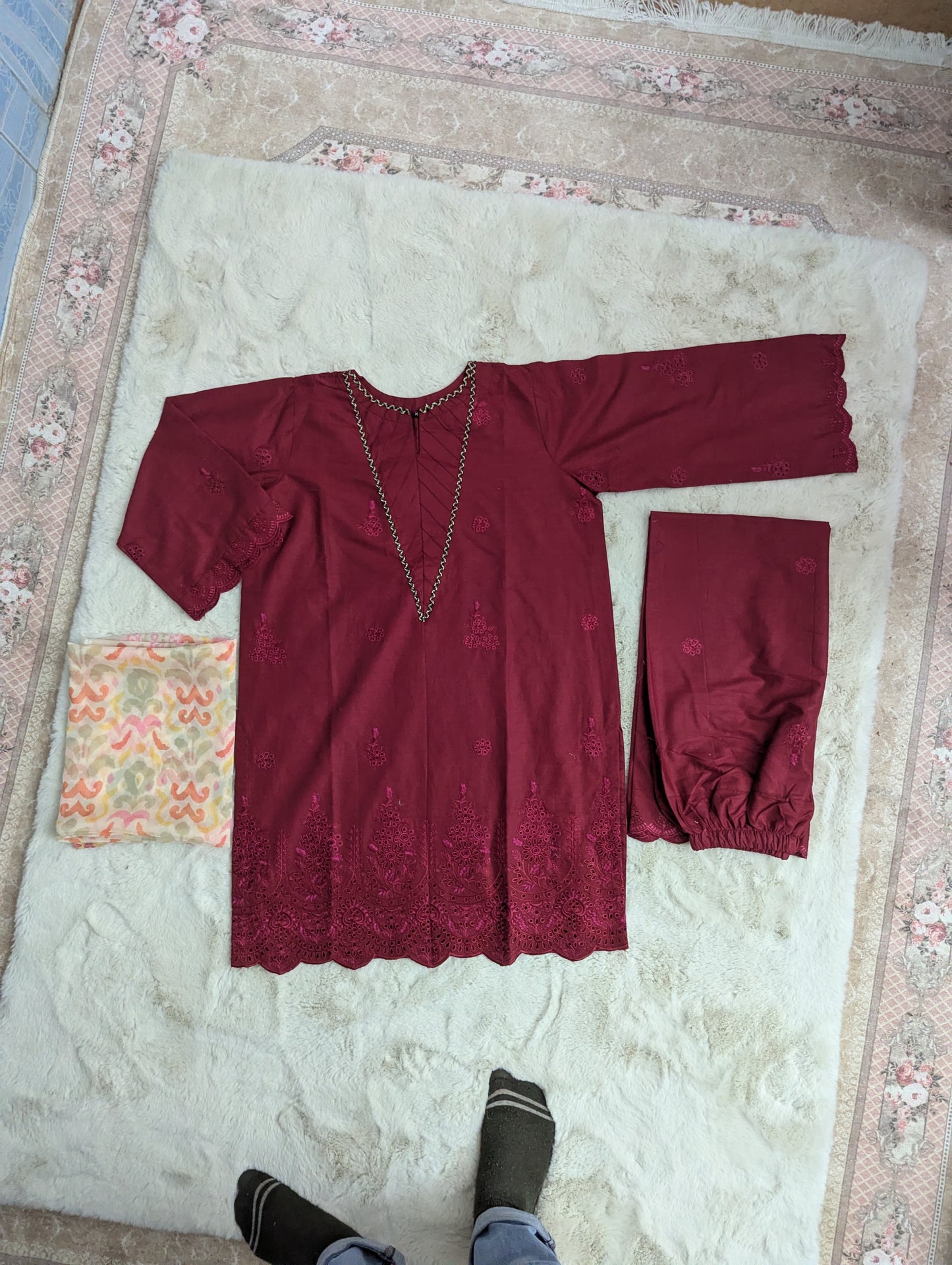 MEHROZ 3 PC EMBROIDERY
