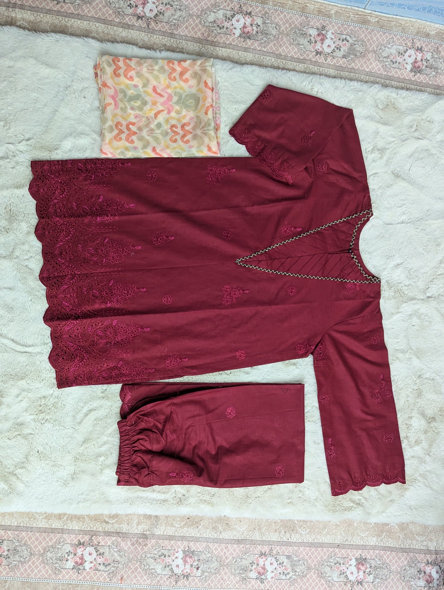 MEHROZ 3 PC EMBROIDERY