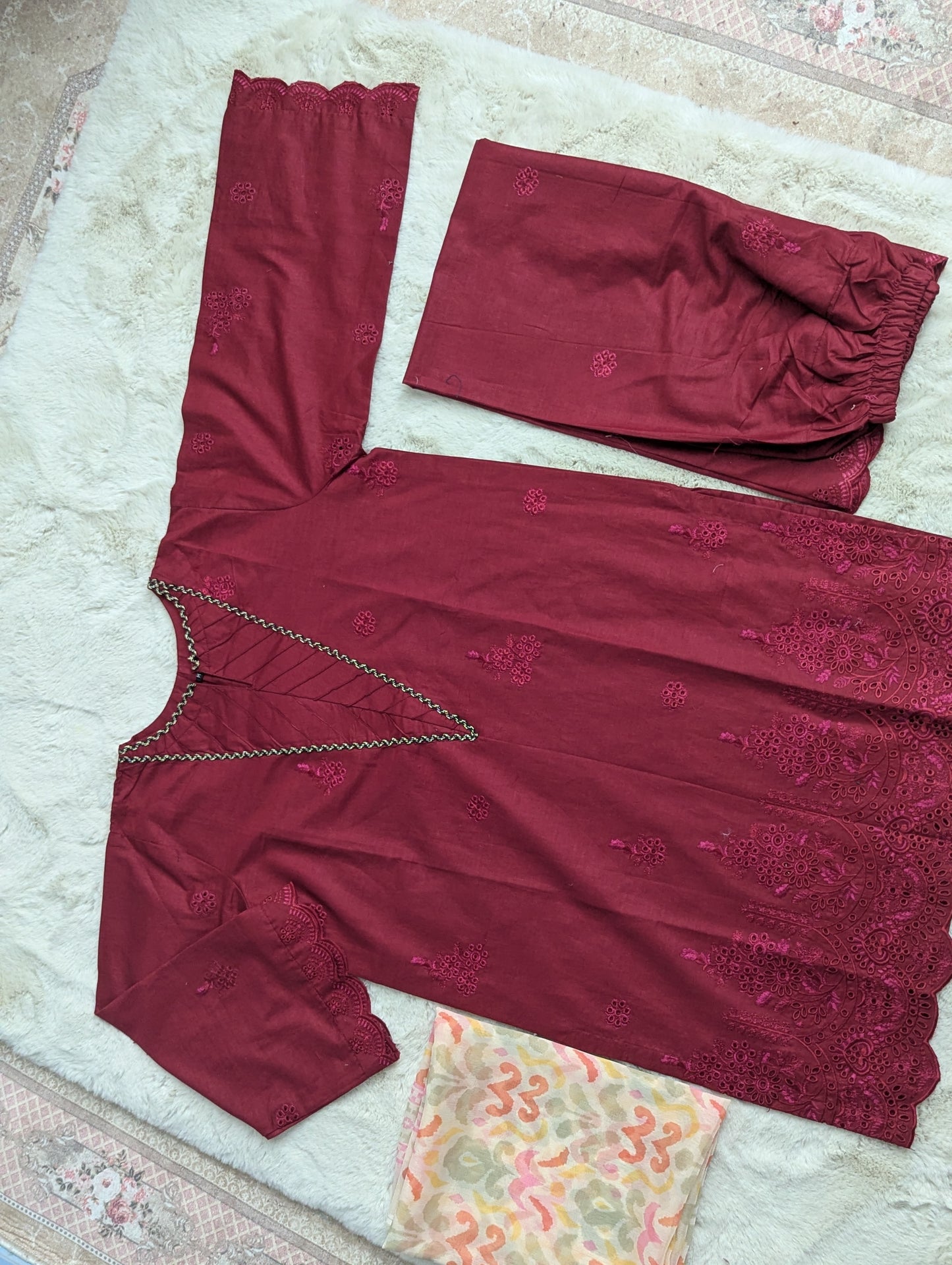 MEHROZ 3 PC EMBROIDERY