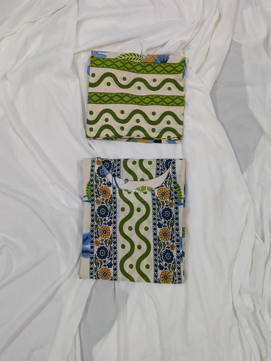 MULTI COLOR 2 PC DRESS