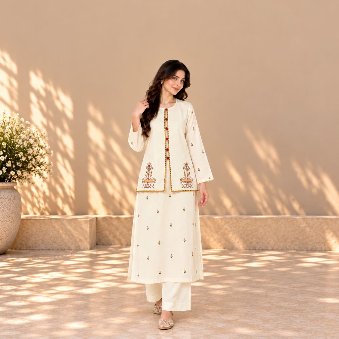 Georgette Embroidered