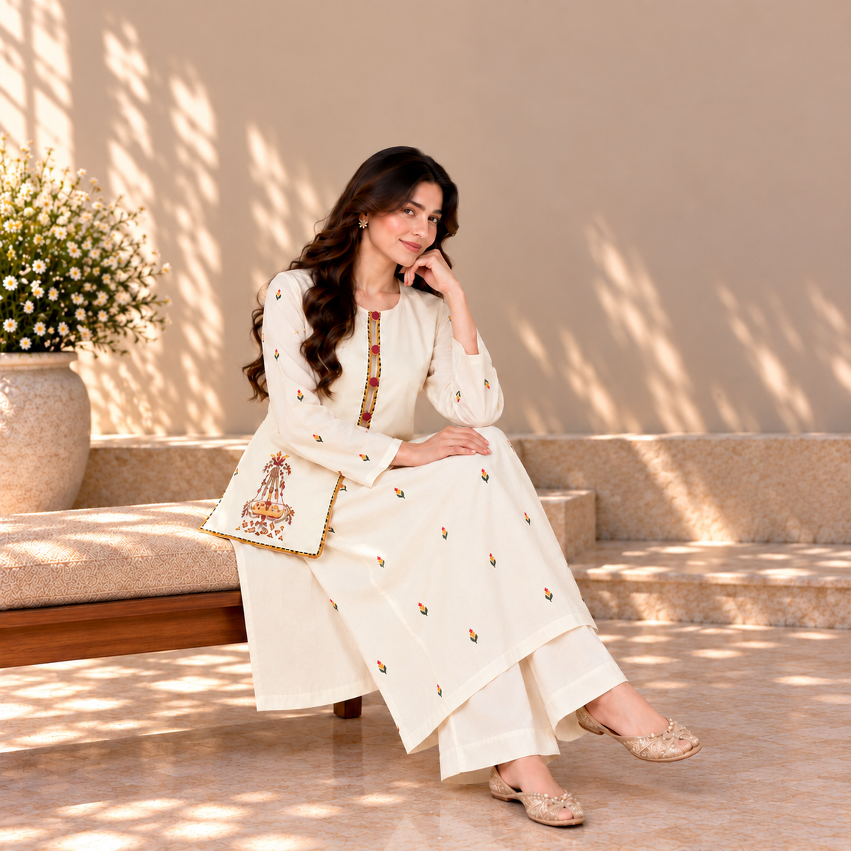 Georgette Embroidered